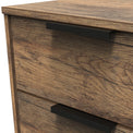 Morena Rustic Oak Wireless Charging 2 Drawer Bedside Table Cabinet