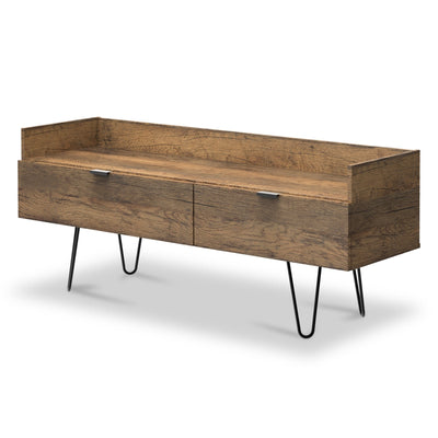 Moreno Rustic Oak Media Console Unit