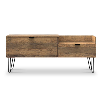 Moreno Rustic Oak TV Console Unit