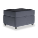 Thomas Navy Small Storage Footstool from Roseland Furniture