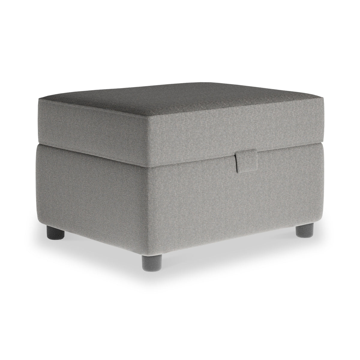 Jude Coal Small Storage Footstool from Roseland Furniture