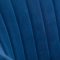 Malvern Navy Blue Velvet Swivel Office Chair