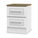 Talland White 2 Drawer Bedside Cabinet from Roseland