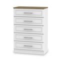 Talland White 5 Drawer Chest from Roseland