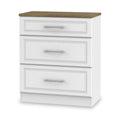 Talland White 3 Drawer Deep Chest from Roseland