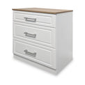 Talland White 3 Drawer Deep Chest from Roseland