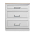 Talland White 3 Drawer Deep Chest from Roseland