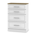 Talland White 4 Drawer Deep Chest from Roseland