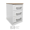 Talland Wireless Charging 3 Drawer Bedside