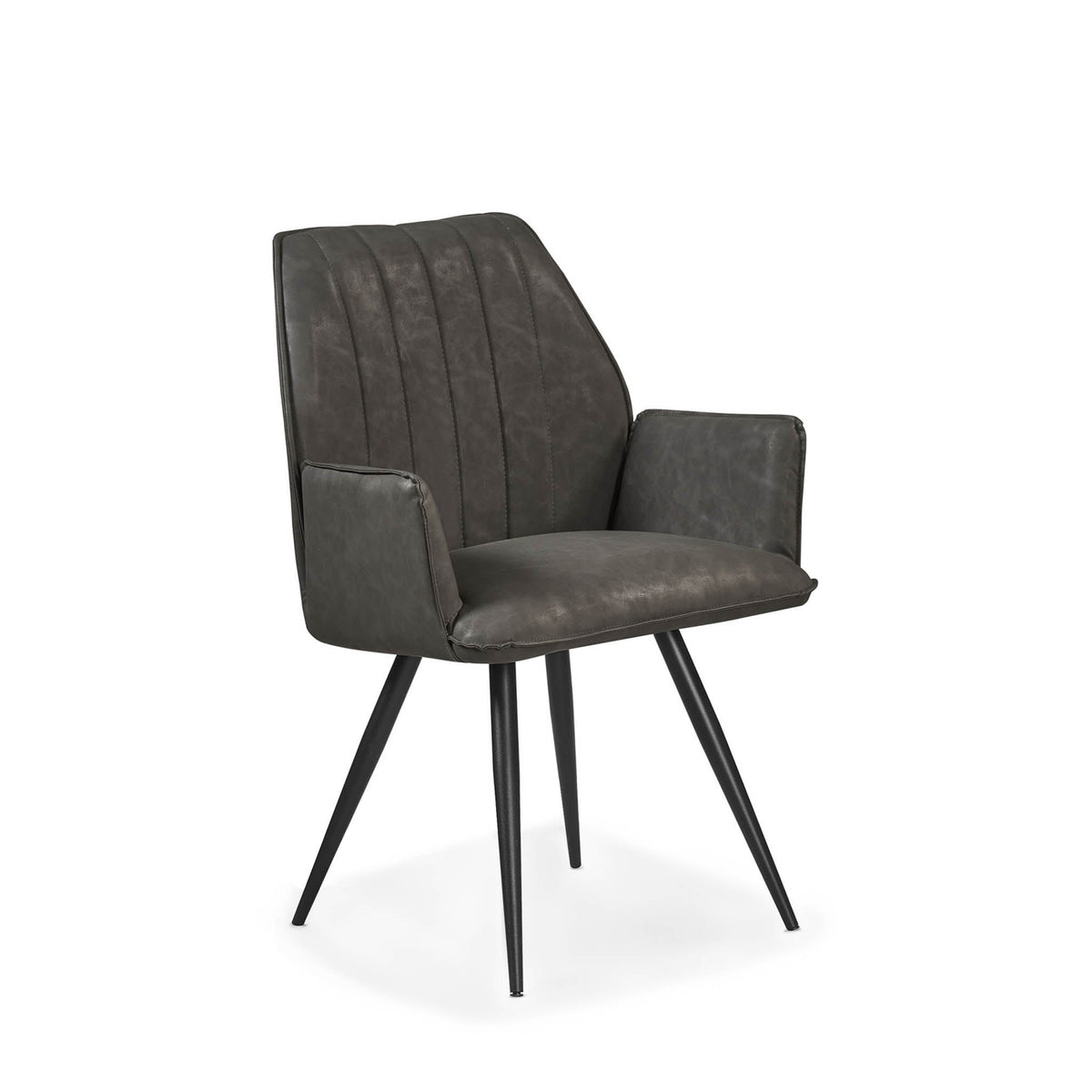 Khan Dark Grey Dining Chair by Roseland Furniture