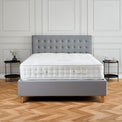 Kia Grey Velvet Ottoman Storage Bed Frame from Roseland