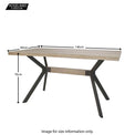 Dimensions - Redford 140cm Dining Table