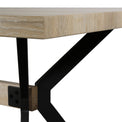 Allen 180cm Dining Table with Black Steel Legs 