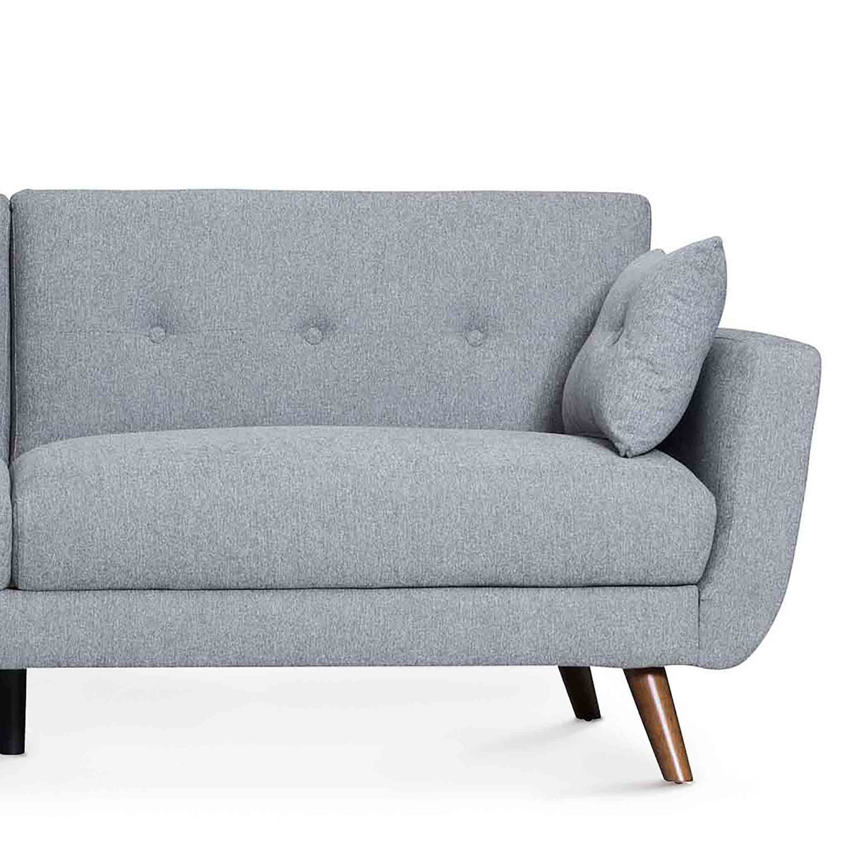 Trom Grey 3 Seater Sofa Bed - Close up of sofa