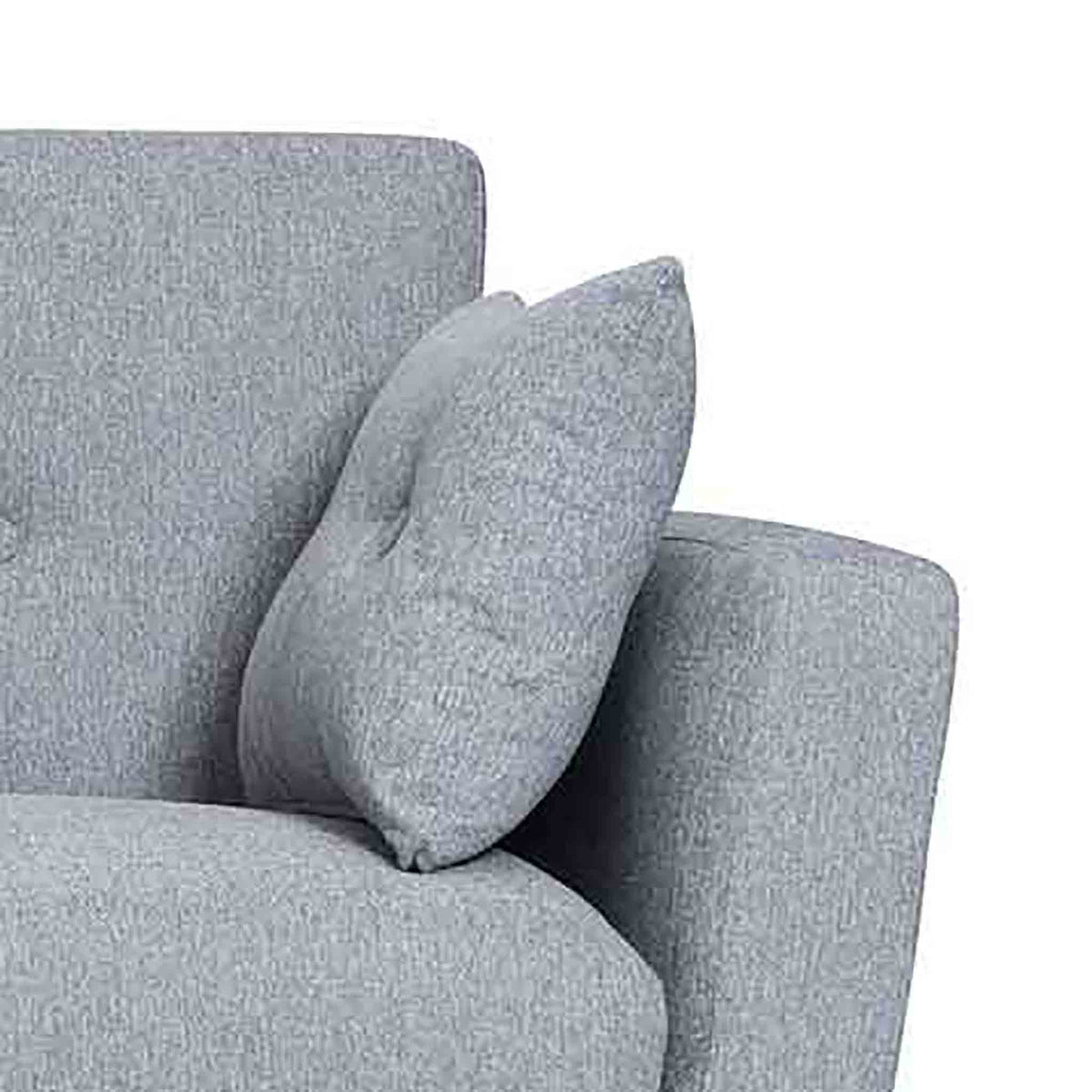 Trom Grey 3 Seater Sofa Bed - Close up of arm rest