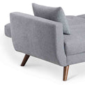 Trom Grey 3 Seater Sofa Bed - Close up of back rest down