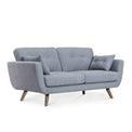 Trom Grey 2 Seater Sofa - Side view
