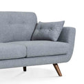 Trom Grey 2 Seater Sofa - Close up of arm rest and cushion
