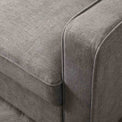 close up of the grey fabric on the Soldier Grey 3 Seater Corner Sofa Bed 