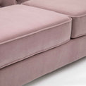 Eliza Heather 3 Seater Chesterfield Sofa - Close up of cushion