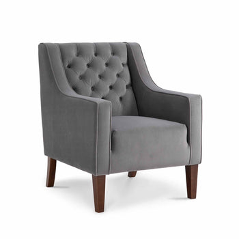 Eliza Velvet Chesterfield Armchair