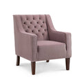 Eliza Heather Chesterfield Arm Chair - Side view