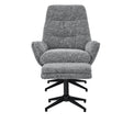 Otis Boucle Armchair with Footstool