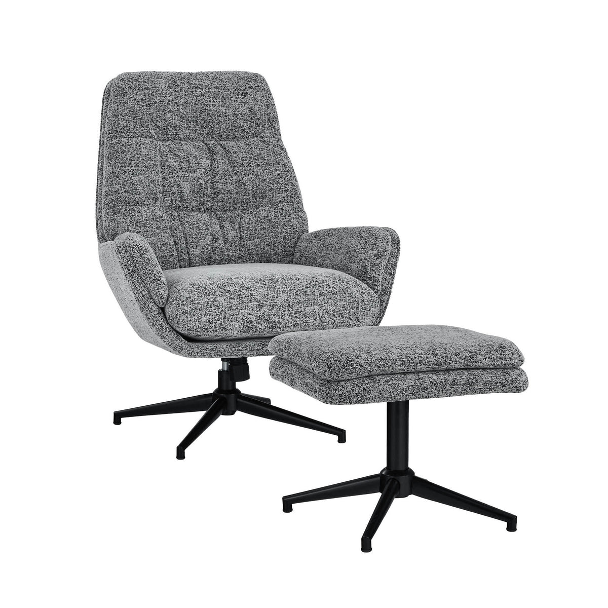 Otis Boucle Armchair with Footstool