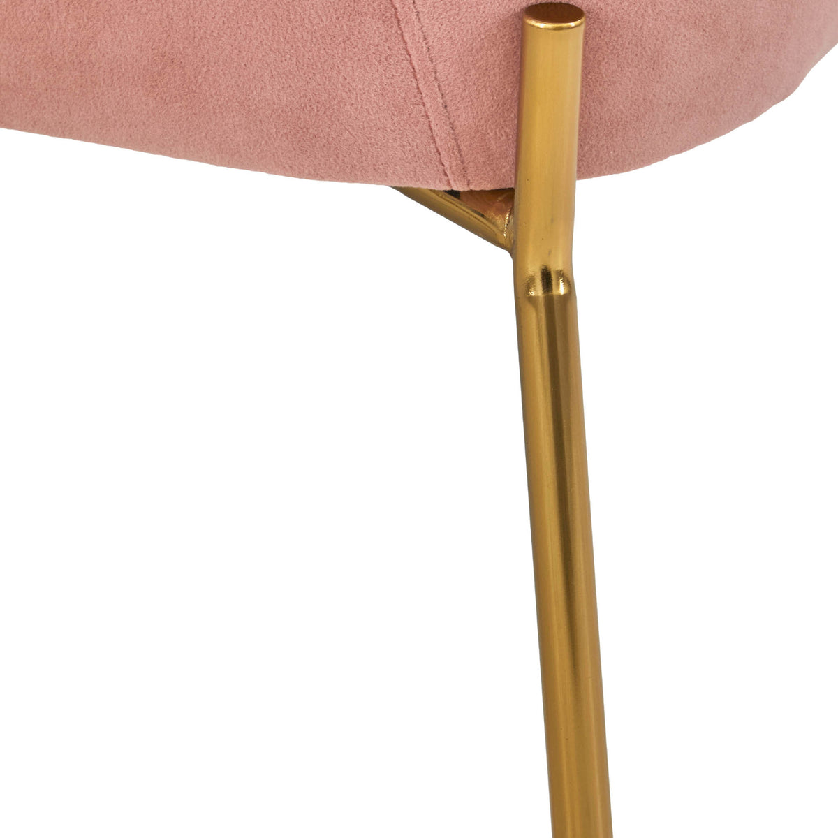 Delphine Pink Velvet Glam Accent Chair