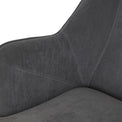 Delphine Steel Grey Velvet Glam Accent Chair