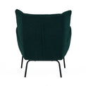 Knox Green teddy boucle chair with stool