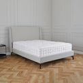 Russell Stone Linen Upholstered Bed Frame for bedroom