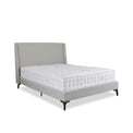 Russell Stone Linen Upholstered Bed Frame from Roseland Furniture