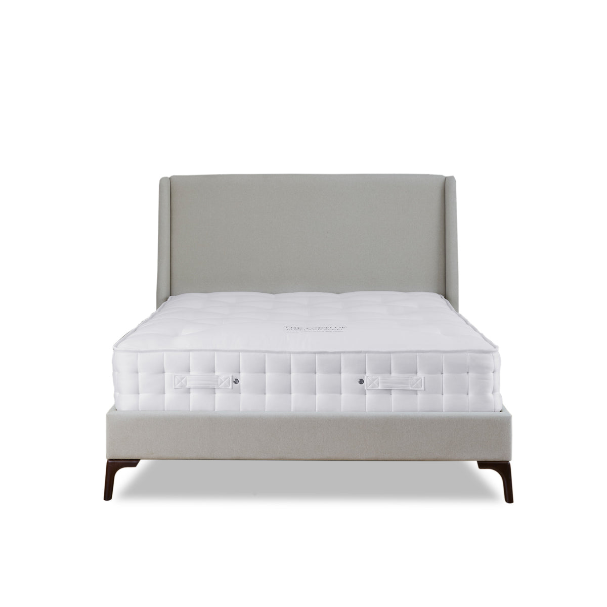 Russell Stone Linen Upholstered Bed Frame