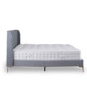 Ramona grey faux wool upholstered bed frame