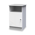 Aria White gloss 1 door storage unit