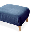 Rowen navy footstool