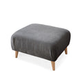 Rowen charcoal grey footstool