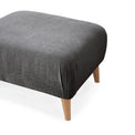 Rowen charcoal grey footstool
