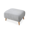 Rowen ice grey footstool
