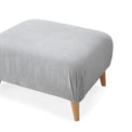 Rowen ice grey footstool