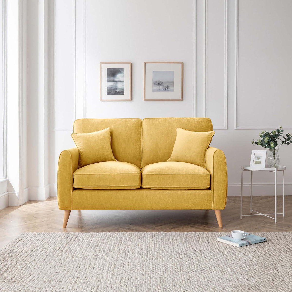 Ada Gold 2 Seater Sofa from Roseland Furniture