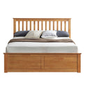 Trent Oak Wooden Ottoman Bed by Roseland Furniture