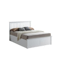  Trent White Wooden Ottoman Small Double Bed 