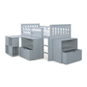 Huckerby Grey Childrens Sleep Station Storage Bed with pull out storage cabinets