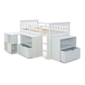 Huckerby White Childrens Sleep Station Storage Bed with large storage drawers