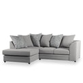 Tisha Grey Left Hand Corner Sofa from Roseland Furniture