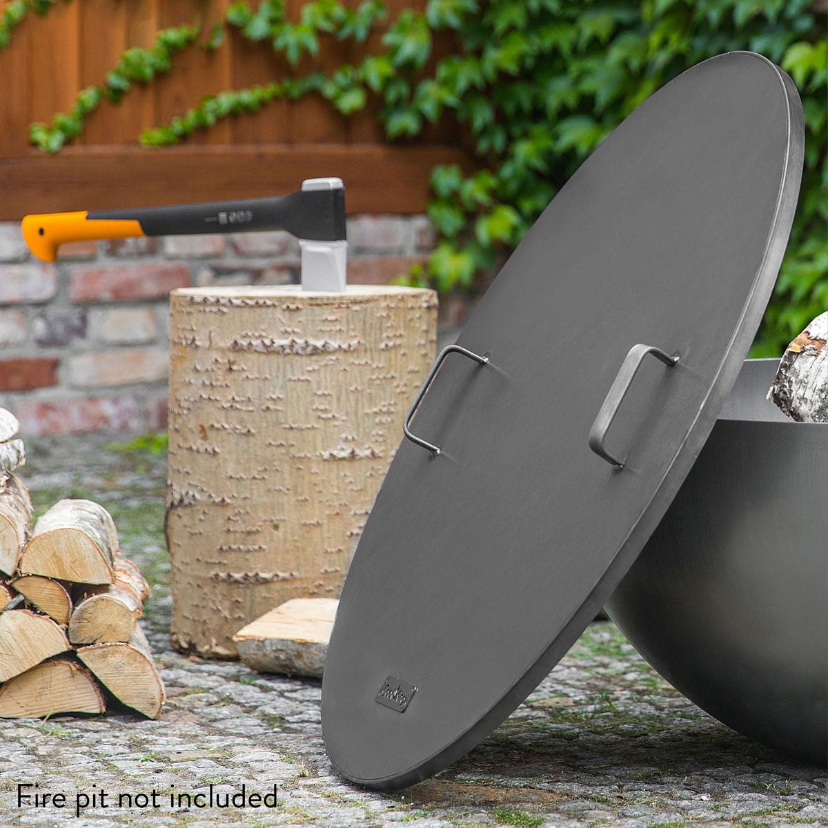 Fire Pit Lid with Handles 80cm