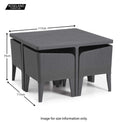 Keter Dine Out 4-8 Seater Dining Set - Size Guide when chairs are nested