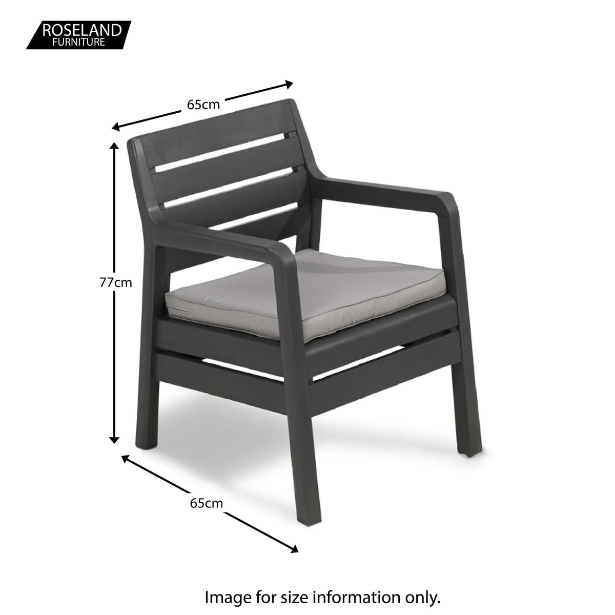 Allibert Balcony Set - Size Guide for Chair